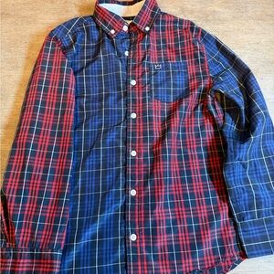 Boy’s Plaid Shirt - Red and Blue